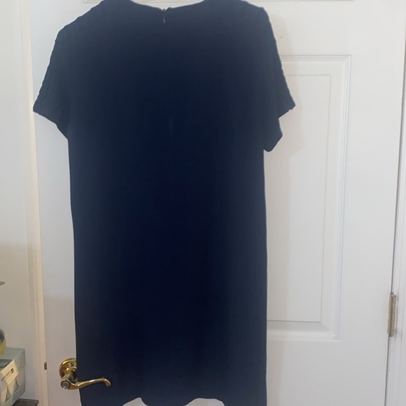 Zara Elegant Navy Blue Dress. Short sleeve Size M PTP about 19.5 Length about 33 - Picture 9 of 15